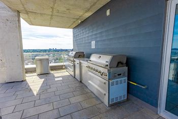 Rooftop terrace with bbqs